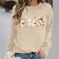 thumbnail image 2 of Juebong Halloween Funny Graphic Tops for Womens Teens Sweatshirts Crewneck Pullover Female Fall Outfits 2026,Witch Pumpkin Ghost Bat,loose,Maternity, workout,airport fashion clothes, 2 of 6