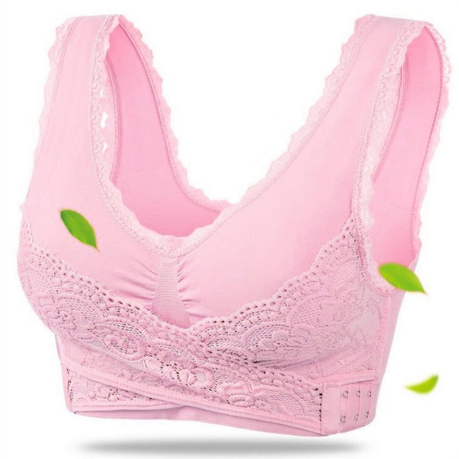 Sports Bras for Women Lace Front Cross Side Buckle and Removable Pad Tank Top Yoga Sports Bra