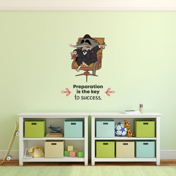 Success Zootopia Animal Life Quote Cartoon Quotes Decors Wall Sticker Art Design Decal for Girls Boys Kids Room Bedroom Nursery Kindergarten Home Decor Stickers Wall Art Vinyl Decoration (10x8 inch)