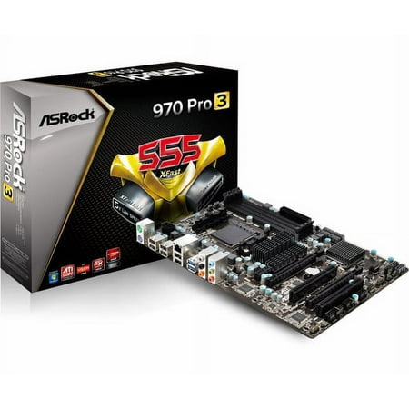 ASRock Pro3 AM3+/AM3 AMD 970+ SB950 Motherboard SATA 6Gb/s USB 3.0 MicroATX