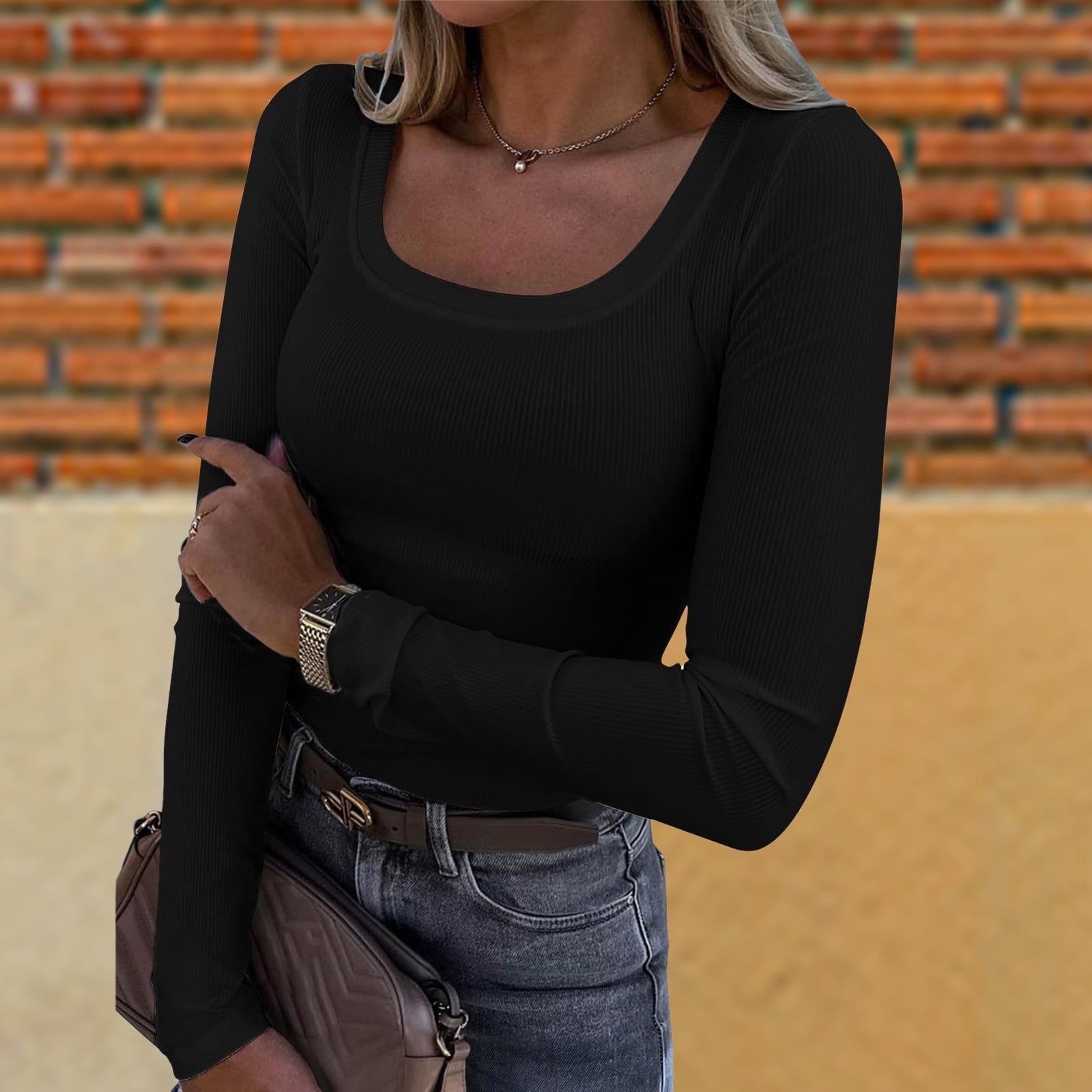 ruched square neck top