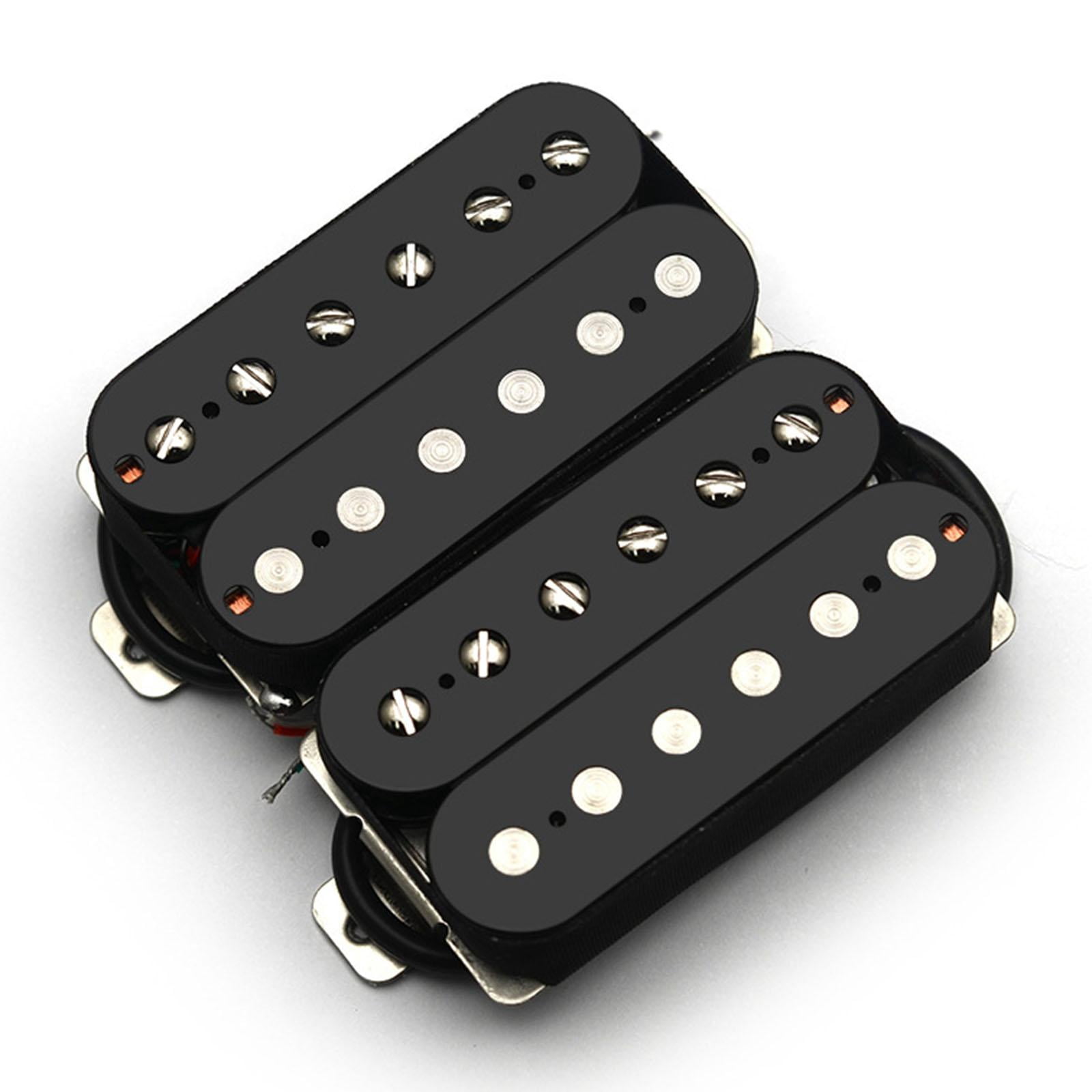 MERIGLARE Electric Guitar Pickup Set includes Double Coil Humbucker Pickup for Professional Musicians Supports Coil Split Easy Installation Instrument Spare Part suitable for guitar Neck 50mm
