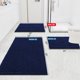 thumbnail image 2 of Alfombra de baño Smiry Luxury Chenille, azul marino, 120 x 60 cm, lavable a máquina, 2 of 8