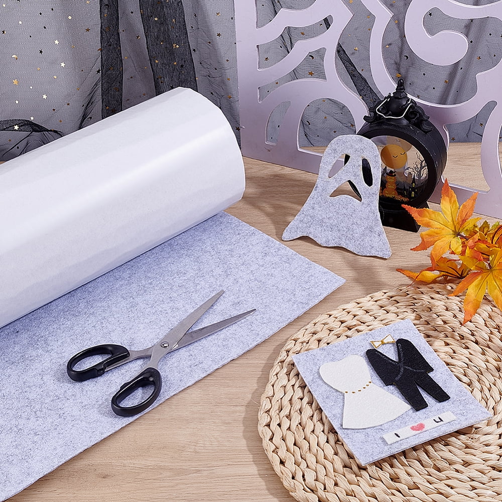 1 Roll 3M Self-Adhesive Felt Fabric Roll DIY Crafts Supplies Gray 400x2mm