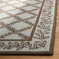 thumbnail image 5 of SAFAVIEH Chelsea Alecia Geometric Borders Wool Area Rug, Blue/Brown, 4' x 4' Round, 5 of 10