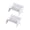 White, variant on Ludlz 2Pcs Mini Park Seat Bench Garden Ornament Miniature Craft Fairy Dollhouse Decor