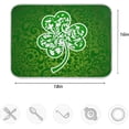 thumbnail image 4 of GZHJMY St. Patrick's Day Floral Shamrock Clover Absorbent Dish Drying Mat, 16 x 18 Inches Microfiber Kitchen Countertop Table Protector Multi-Purpose Counter Rack Sink Drainer Pad, 4 of 6