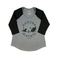 thumbnail image 5 of Lion King Women's Hakuna Matata Grey/Black Raglan Plus Size T-Shirt, 5 of 6