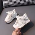 thumbnail image 1 of Girls Casual Lace-Up Sneakers Comfortable Non-Slip Walking Running Shoes, 1 of 4