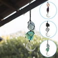 thumbnail image 3 of Hanging Car Charm for Eliminate Bad Lucky Dangling Moon Crystal Attract Positive Energy Healing Crystal Accessories for Car Rear View Mirror, 3 of 9