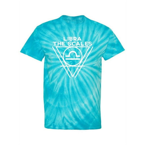 Libra The Scales Tie-Dye Cyclone Men -Smartprints Designs, Male Medium