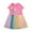 Z#C Pink, variant on Toddler Girls Summer Dress Cartoon Fruit Printed Sleeveless Cute Round Neck Princess Dress Children's Clothes,Size 6-7 Years