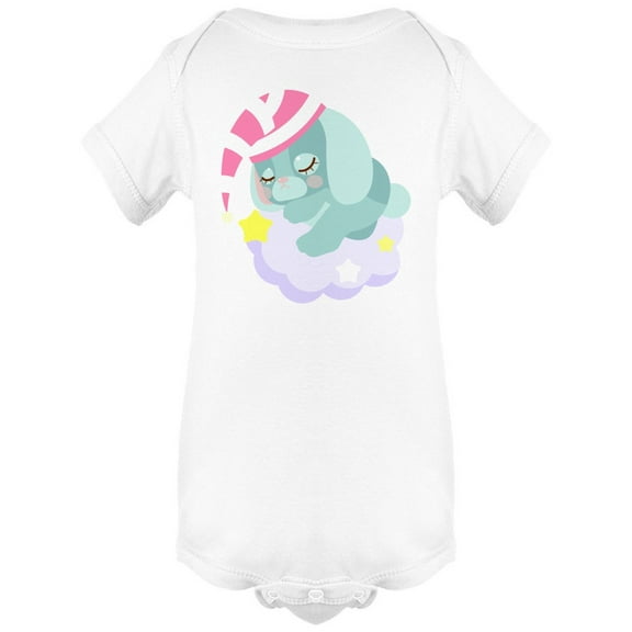 Baby Bunny Sleeping On Cloud Bodysuit Infant -Image by Shutterstock, Newborn