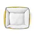thumbnail image 3 of Gap Painted Dot Cuddler Pet Bed, Recycled Polyester Cover with Sherpa inner, Medium 25"x21", Yellow, 3 of 9