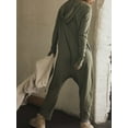 thumbnail image 5 of Luethbiezx Cozy Women's Romper with Loose Long Sleeve Hoodie and Convenient Pockets, 5 of 6