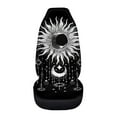thumbnail image 3 of Jeiento Sun and Moon Car Seat Covers 1 PCS Bucket Seat Cover for Vehicle Interior Decor Breathable Driver Seat Covers Stretchy Automotive Accessory for Women Men Gifts, 3 of 6