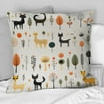 thumbnail image 2 of Designart "Enchanted Woodland I" Animal Print Printed Throw Pillow, 2 of 5