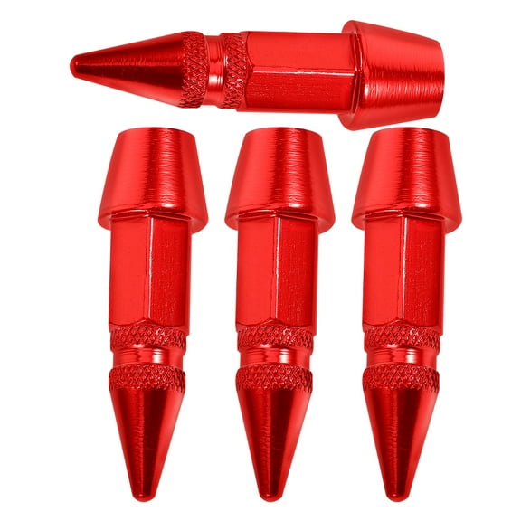 4 Pcs Tire Valve Cap Caps for Car Tyres Automotive Accessories Tire Cap Valve Covers Red
