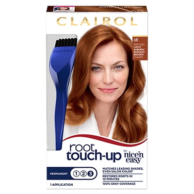 Clairol Root Touch-Up Permanent Hair Color Crème 6R Light Auburn, 1 Application