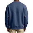 thumbnail image 6 of WIZUTIZ Men's Waffle Knit Crewneck Sweatshirt Drop Shoulder Oversized Long Sleeve Pullover Top For Fall Winter, 6 of 6