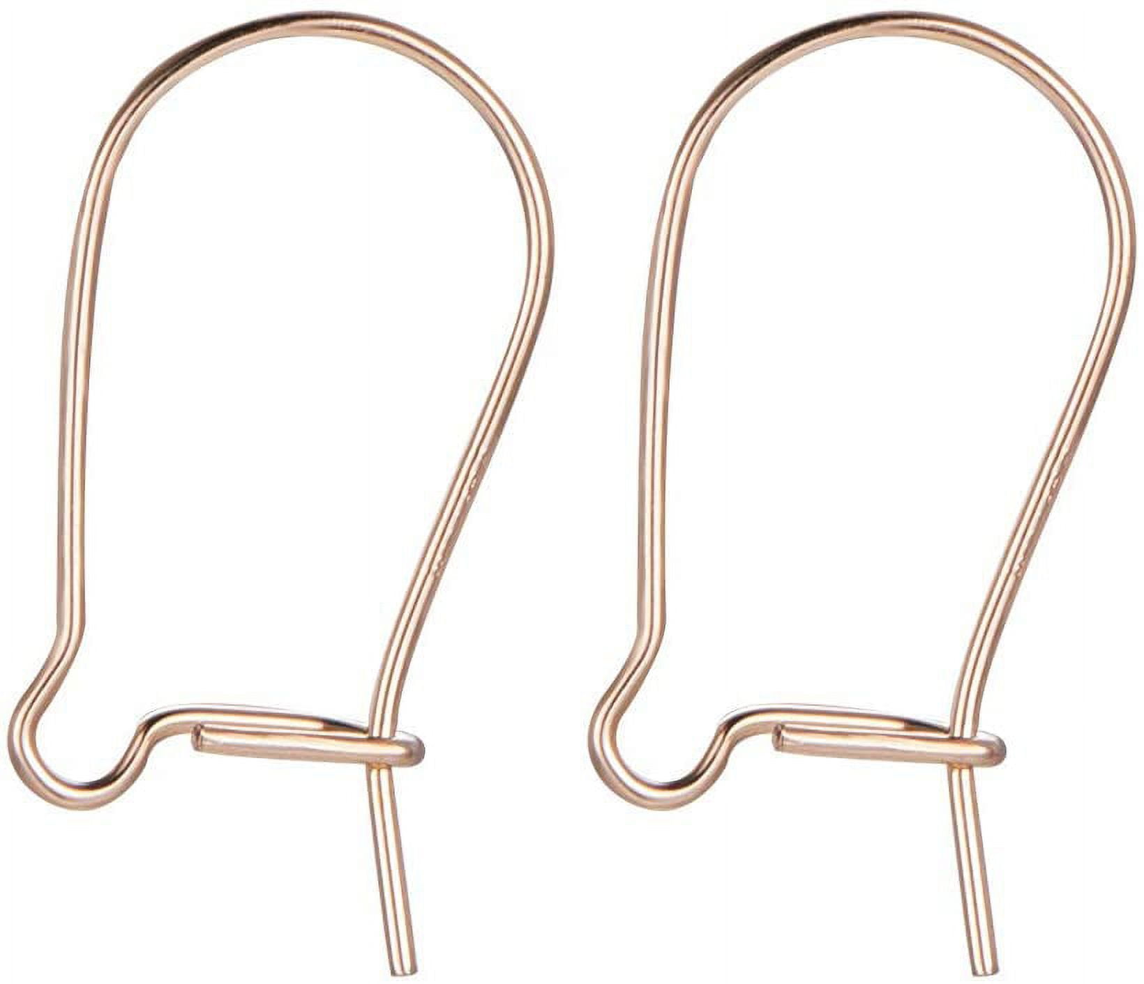 2 PCS 14K Gold Filled Leverback Earring Hooks 17x11mm Secure Ear Wire Findings for DIY Jewelry Making Dangle Earrings Handmade Earrings Gold for diy making