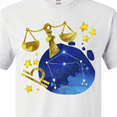 thumbnail image 4 of Inktastic Libra Constellation Zodiac Sign Illustration T-Shirt, 4 of 5