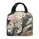 thumbnail image 1 of Easygdp Graceful Snow Leopard Bolsa Térmica Premium - Tela Oxford Impermeable, Gran Capacidad, Bolsillo Frontal, Unisex para Trabajo, Escuela, Actividades al Aire Libre y Picnics, 1 of 8