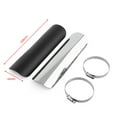 thumbnail image 3 of Tubo de escape Universal para motocicleta, protector térmico, silenciador, cubierta recta, color negro, 3 of 3
