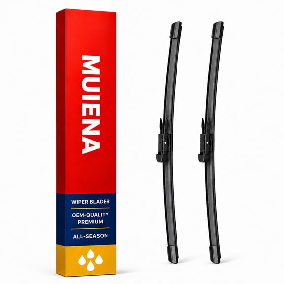 MUIENA Windshield Wipers for 2014-2015 Mercedes-Benz GLA250 GLA45 AMG,2014-2020 BMW M4 428i 435i,2012-2015 BMW X1,2012-2013 BMW 320i,OEM Quality Premium All-Season Wiper Blades-24" 19"(Set of 2)