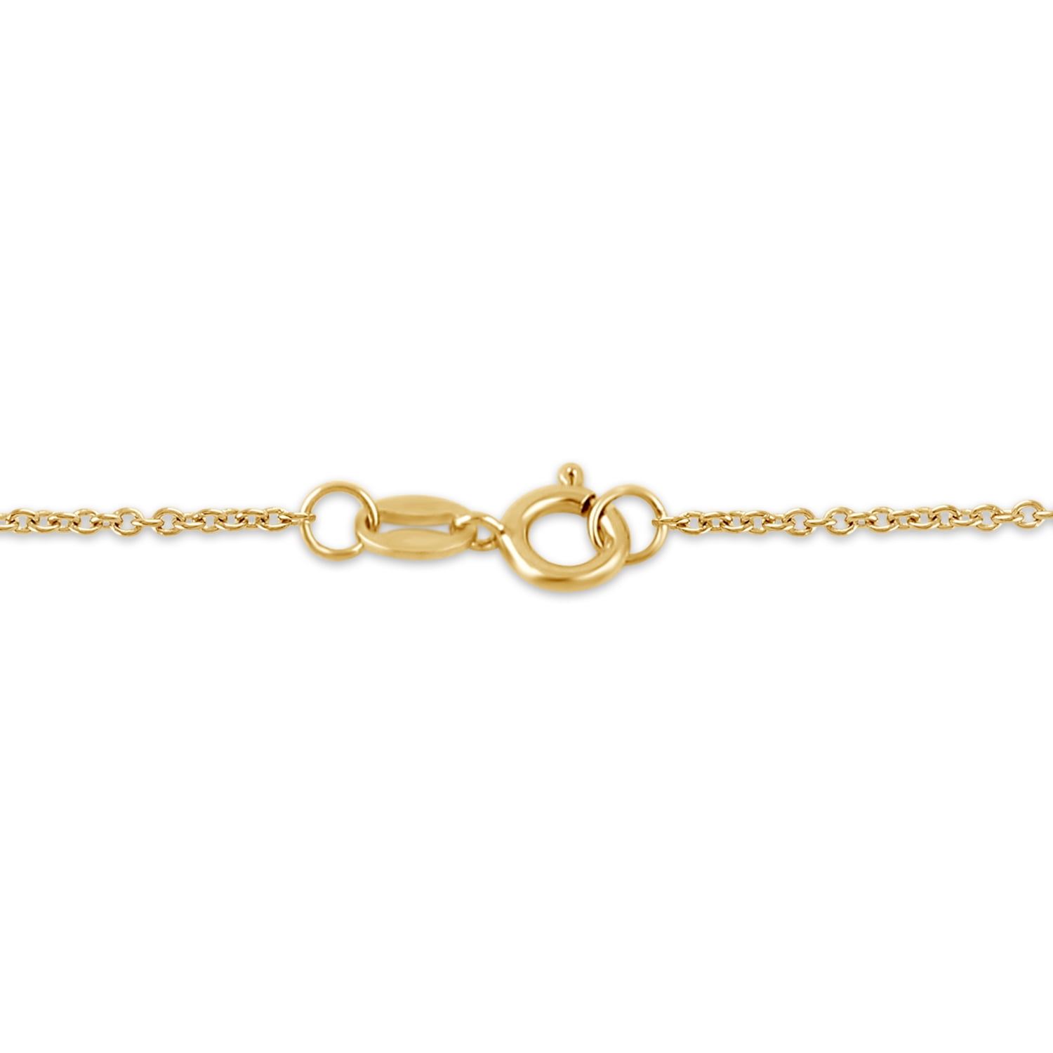 Brilliance Fine Jewelry Lab-Grown Diamond and Pearl Station Necklace in Yellow Gold-Plated Silver