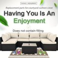 thumbnail image 5 of 14pcs Waterproof Outdoor Cushion Slipcovers: Enhance Your Patio Furniture With, 5 of 5
