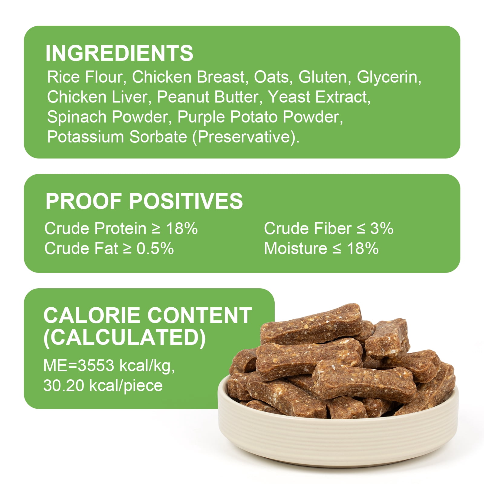 MON2SUN Chicken & Oat Biscuits Peanut Butter Flavor Small Dog Treats, 21.16 oz (70 Count)