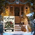 thumbnail image 3 of diyeu Christmas Garden Flag 12x18 Inch Double Sided Outside, Winter Holiday Truck Rustic Yard Outdoor Flag, 3 of 6