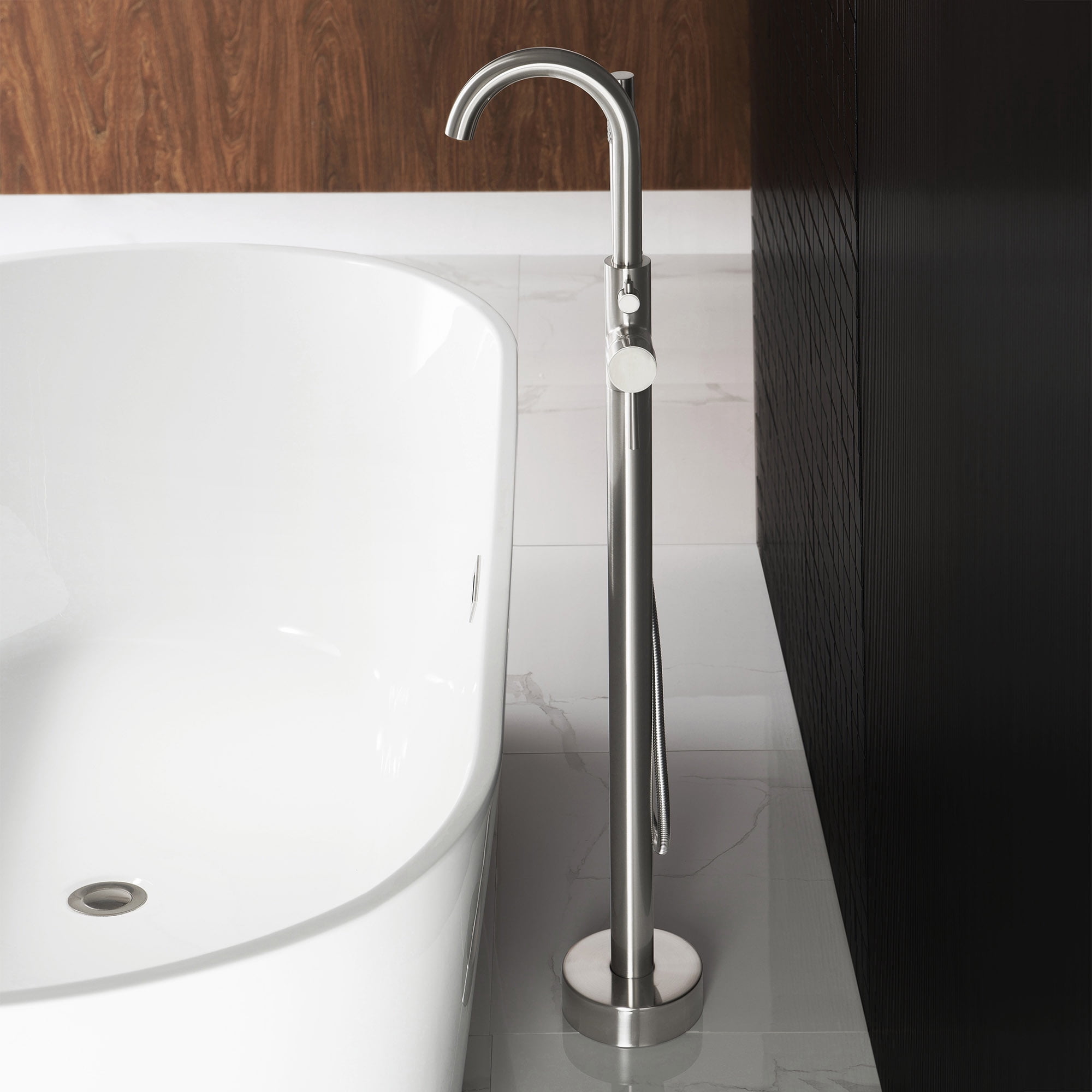 WOODBRIDGE F-0001 Bathtub Faucet, Brushed Nickel