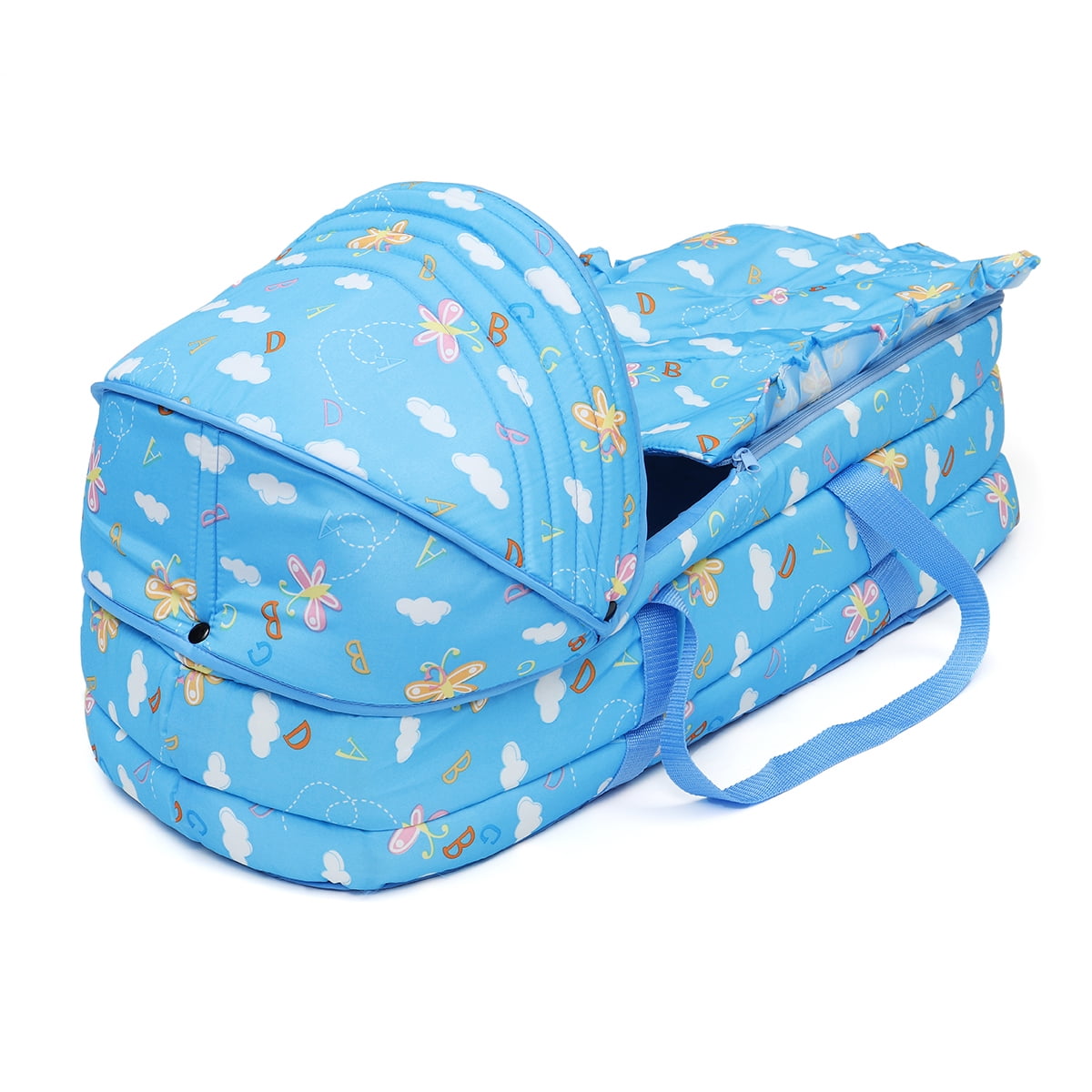 Baby Moses Basket Newborn Travel Bed Bassinet Carrier Cradle Comfortable W Hood Walmart