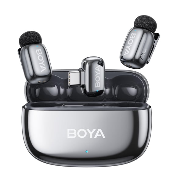 Micrófono Lavalier inalámbrico BOYA mini 2 para iPhone y Android