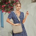 thumbnail image 2 of Bandoleras BOSTANTEN Trendy de piel vegana Hobo gris claro, 2 of 7
