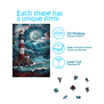 thumbnail image 2 of CRAFTHUB Landscape Wooden Puzzles for Adults – A3 Lighthouse Puzzle with 272 Pieces – Jigsaw Puzzles with Unique Shapes – Family Games for Kids and Adults – 15.4" x 10.9", 2 of 5