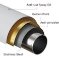 thumbnail image 5 of PLAZA Gold Shower Curtain Rod - Never Rust No Drill Non-Slip Spring Tension Shower Rod, 27-43 inches Metal Steel, Gold, 5 of 9