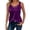 Purple Tank Tops, variant on Women Solid Color Tank Tops Sleeveless O-Neck Casual Crewneck Pullover Summer Camisole Blouse Tee Shirt Vacation Ladies Camis