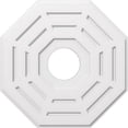thumbnail image 1 of Ekena Millwork CMP28WN-07000 28 Po OD x 7 Po ID Carré Westin Architectural Grade PVC Contemporain Médaillon de Plafond, 1 of 1