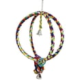 Bonka Bird Toys 1411 Huge Globe Rope Ring Swing Colorful Huge Parrot ...