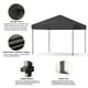 thumbnail image 4 of Historyli Tienda de campaña plegable de 10 x 10 pies, resistente, impermeable, con 3 alturas ajustables, color negro, 4 of 7