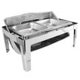 thumbnail image 1 of Buffet Réchaud 9 L Plat à Réchaud avec Couvercle en Verre, Réchaud Alimentaire en Acier Inoxydable Structure Pratique Entretien Facile pour Traiteur, 1 of 7
