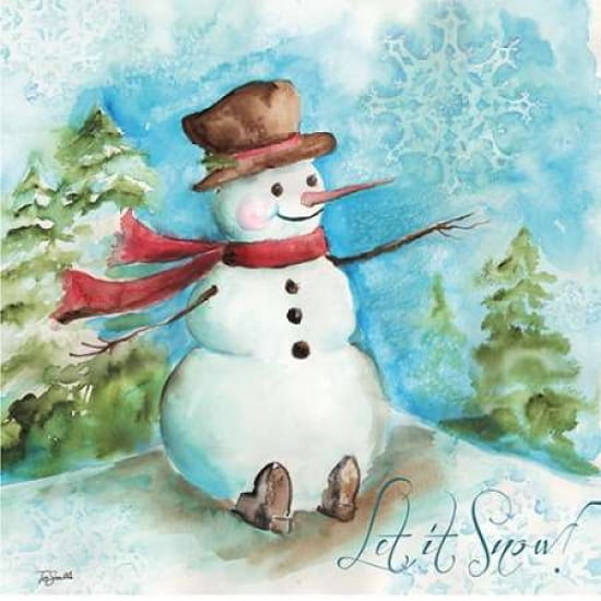 Watercolor Snowmen