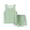 Green.1, variant on Cethrio Kids Girls' Shorts Sets, Summer Sleeveless Cotton Printed Outfit Sets Multicolor Size 7-8 T