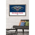thumbnail image 2 of NBA New Orleans Pelicans - Logo 21 Wall Poster, 22.375" x 34", Framed, 2 of 3