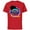 Red, variant on Marvel Moon Girl and Devil Dinosaur Logo with Goggles - Short Sleeve Cotton T-Shirt for Adults - Customized-Black
