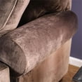 thumbnail image 5 of Furniture of America Sheryl Transitional Microfiber Loveseat in Brown, 5 of 7