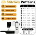 thumbnail image 3 of Eastbuy 38 Built-in Stitch Mini Electric Sewing Machine Lighting Function Design with Extension Board, 3 of 14